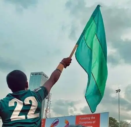 Green and white pride